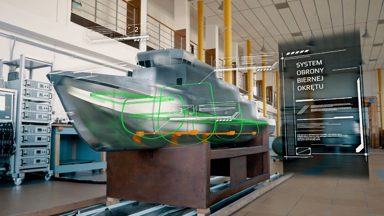 Schemat poglądowy systemu obrony biernej